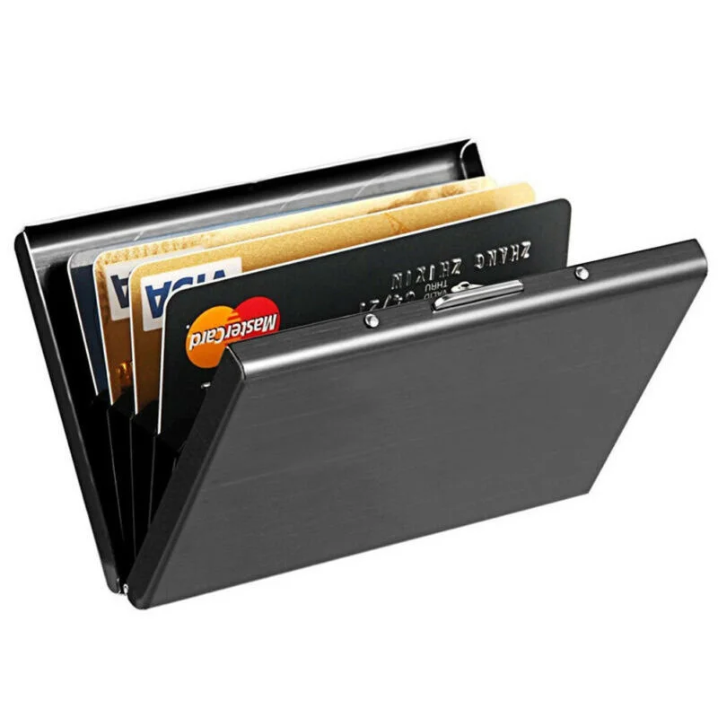 Stainless Steel Card Holder, Portable Solid Color Metal Business Card Case for Gift Cards/ID Cards/Credit Cards
Stainless Steel Card Holder, Portable Solid Color Metal Business Card Case for Gift Cards/ID Cards/Credit Cards