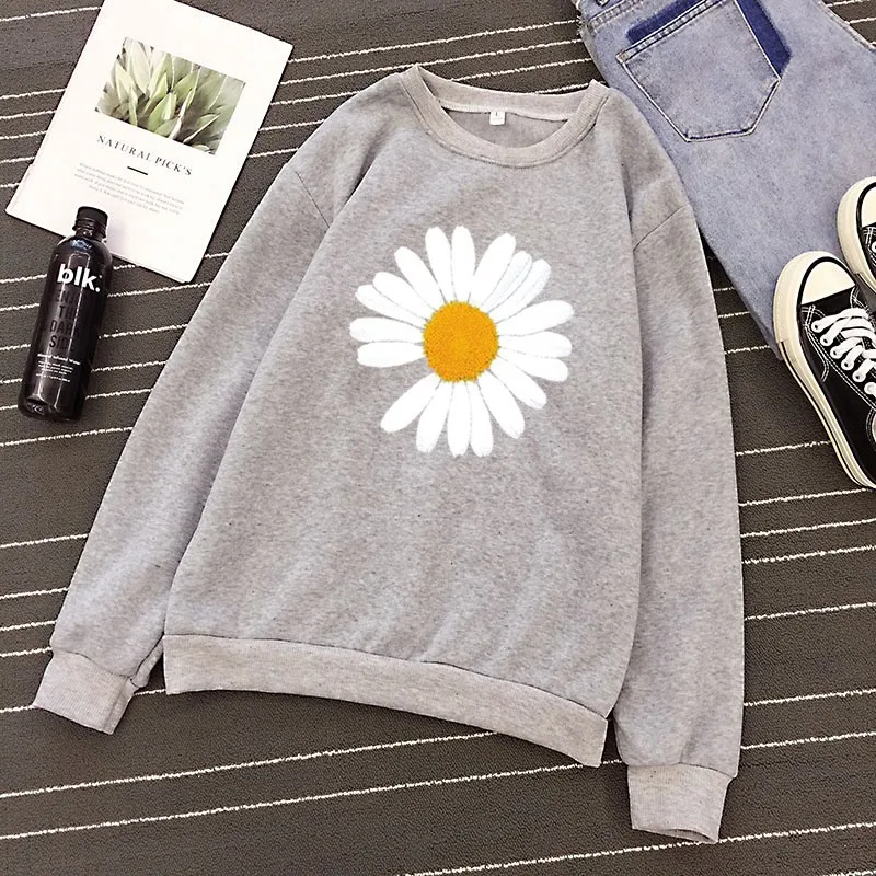 S-3Xl WomenFashion Pullover 2021 Spring Korean Loose Thin Tops For Girl Cute Flower Themumcasual All-Match Student Sweatshirt
S-3Xl WomenFashion Pullover 2021 Spring Korean Loose Thin Tops For Girl Cute Flower Themumcasual All-Match Student Sweatshirt