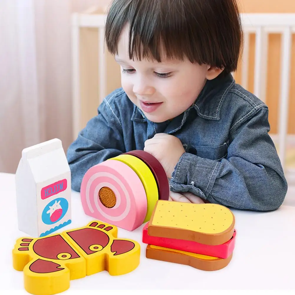 Детский деревянный игрушечный набор с имитацией бургеров, игрушка «сделай сам» для игрового домика, кухни, изысканный подарок на день рожде... 
Детский деревянный игрушечный набор с имитацией бургеров, игрушка «сделай сам» для игрового домика, кухни, изысканный подарок на день рожде...