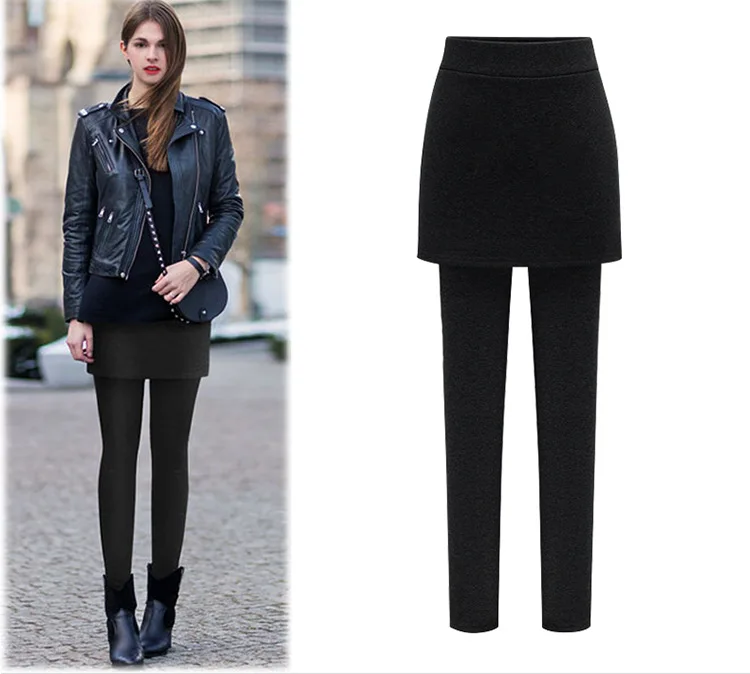 Autumn plus size package hip skirt women pants leggings plus velvet thickening to keep warm and thin
Autumn plus size package hip skirt women pants leggings plus velvet thickening to keep warm and thin