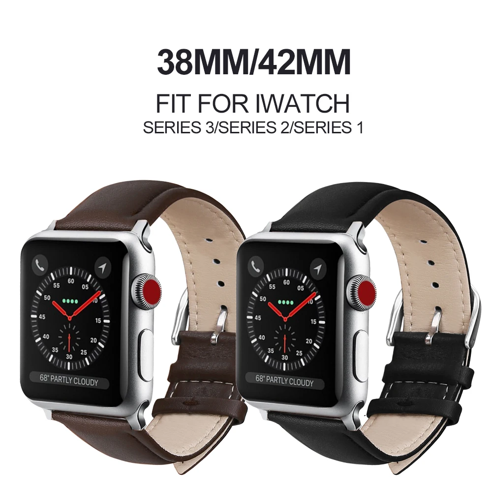 Ремешок для наручных часов Iwatch серии 4/3/2/1 ремешки из натуральной кожи ремешок 38