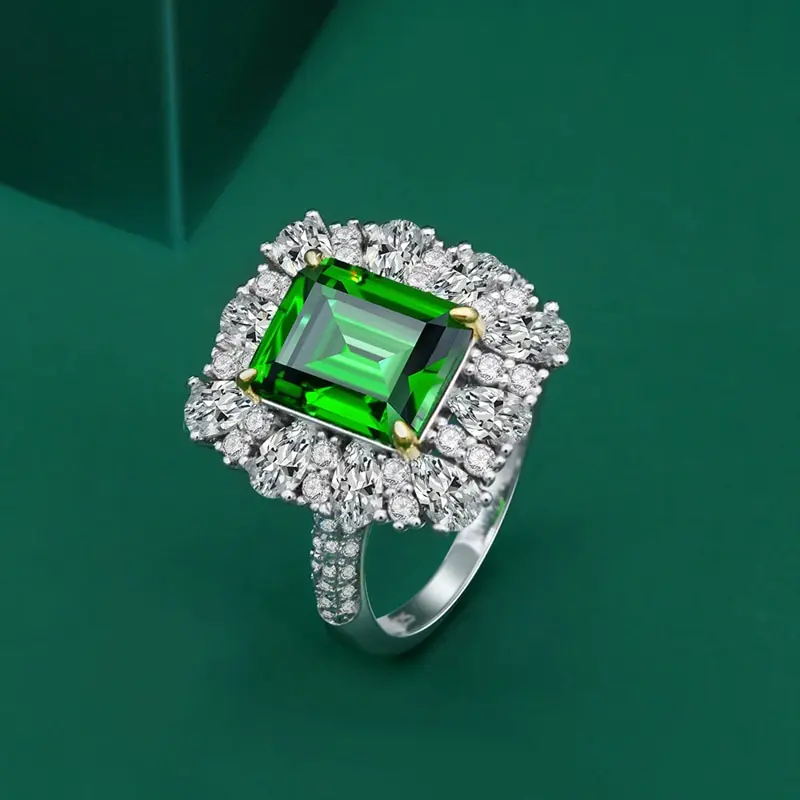 Jazaz Solid 925 Sterling Silver High Carbon Diamond Emerald Vintage Wedding Ring For Women Sparking Party Fine Jewelry B0893
Jazaz Solid 925 Sterling Silver High Carbon Diamond Emerald Vintage Wedding Ring For Women Sparking Party Fine Jewelry B0893