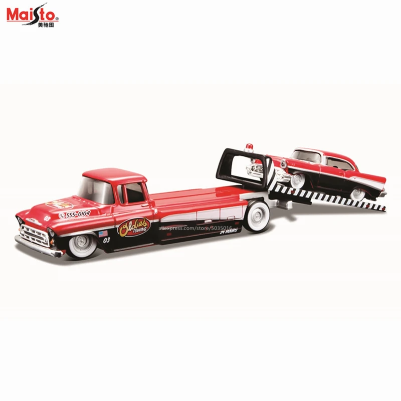 Maisto 1:64 1957 Chevrolet Flatbed 1957 Chevrolet Bel Air Design elite transport Die-casting car model collection gift toy
Maisto 1:64 1957 Chevrolet Flatbed 1957 Chevrolet Bel Air Design elite transport Die-casting car model collection gift toy