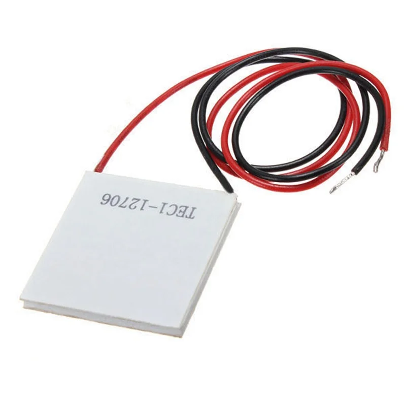 12V 5.8A 65W TEC1-12706 Thermoelectric Cooler Cooling Peltier Plate Module 40x40mm
12V 5.8A 65W TEC1-12706 Thermoelectric Cooler Cooling Peltier Plate Module 40x40mm