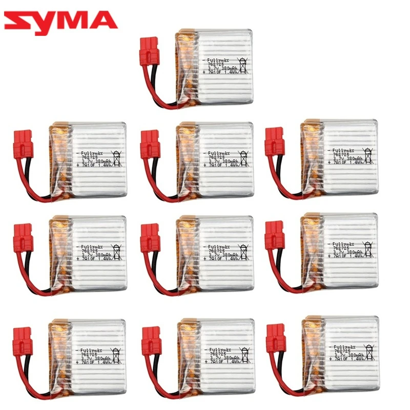 Upgrade 9 Minutes 1/2/3/5/10Pcs 3.7V lipo battery for SYMA X21 X21W x26 X26A drone RC quadcopter spare parts 380mAh | Игрушки и хобби