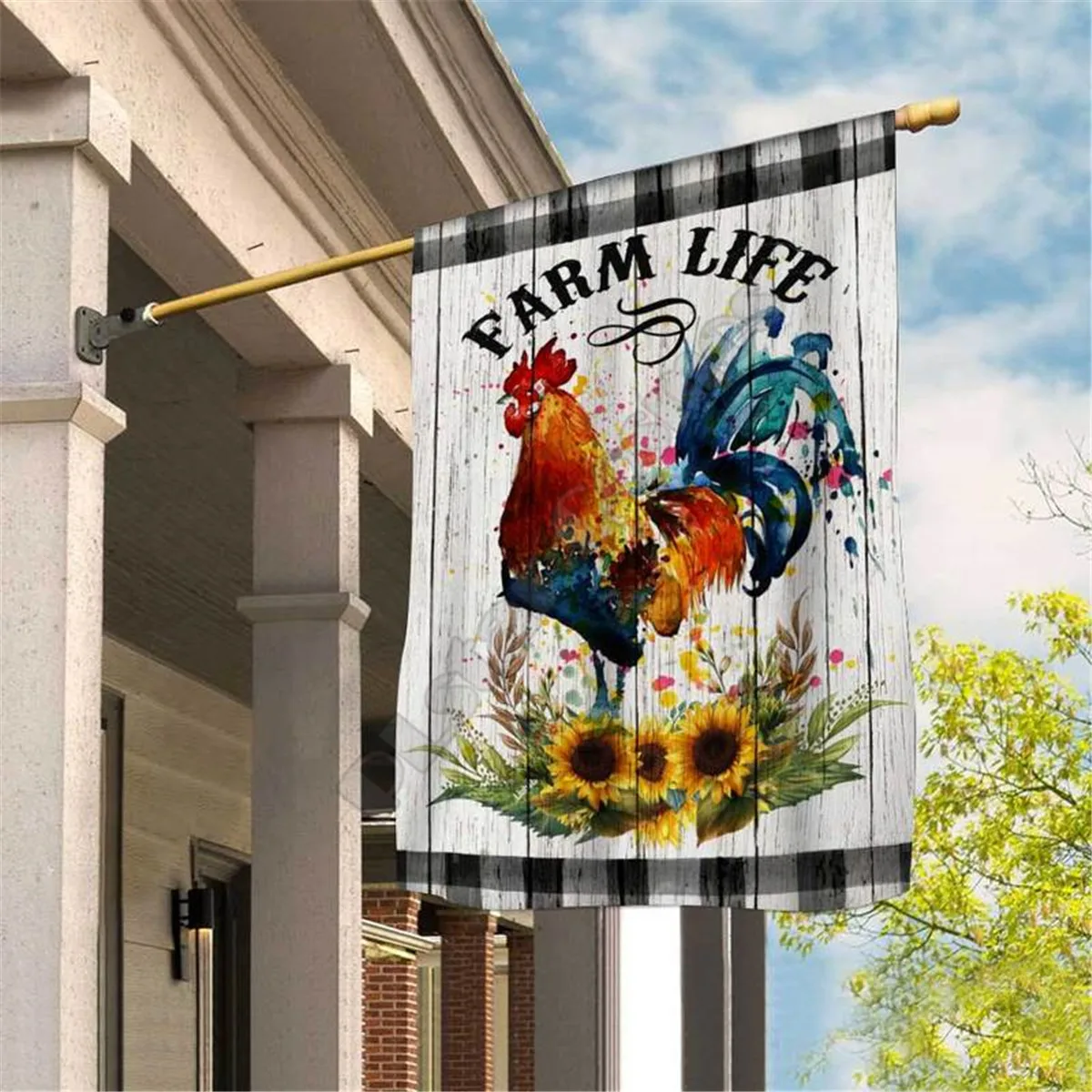 

Chicken Flag 3D Full Printing Thermal Transfer Garden Flags Hanging House Decoration Double-sided Printing 02