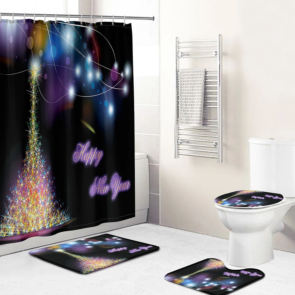 Dream Christmas Tree 3D Printing Waterproof Shower Curtain Antiskid Flannel Toilet Three Piece Set with Hook Shower Curtain
Dream Christmas Tree 3D Printing Waterproof Shower Curtain Antiskid Flannel Toilet Three Piece Set with Hook Shower Curtain