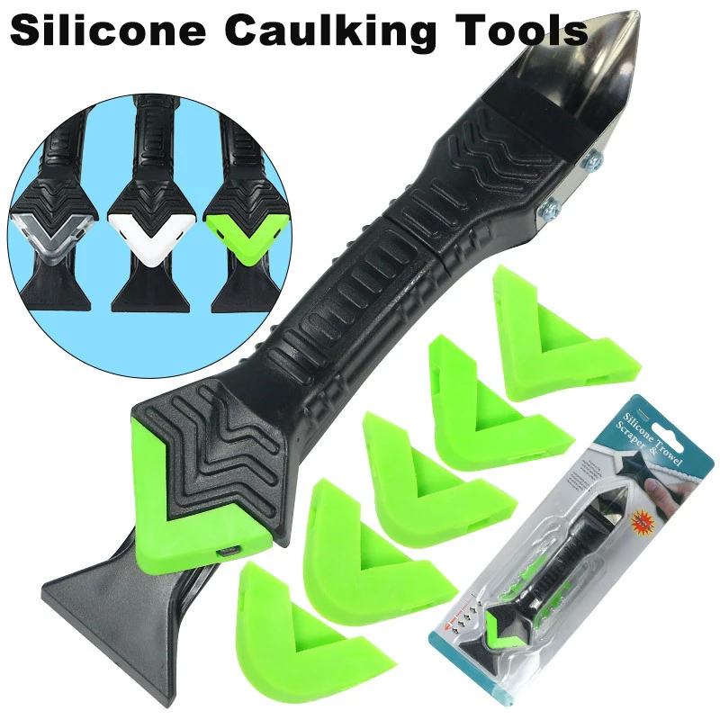 Caulking Tool 3 In 1 Silicone Remover Caulk Sealant Finishing Tool Grout Scraper Floor Mould Removal Hand Tools Set Accessories
Caulking Tool 3 In 1 Silicone Remover Caulk Sealant Finishing Tool Grout Scraper Floor Mould Removal Hand Tools Set Accessories
