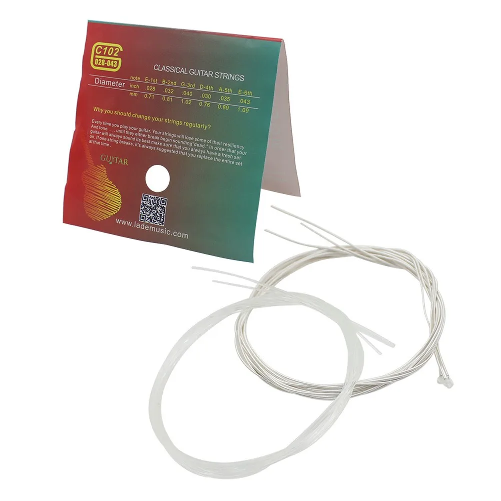 6Pcs Guitar Nylon String Replacement Cord For Standard Children Classic Guitarra Guitare Strings Stringed Musical Instrument
6Pcs Guitar Nylon String Replacement Cord For Standard Children Classic Guitarra Guitare Strings Stringed Musical Instrument