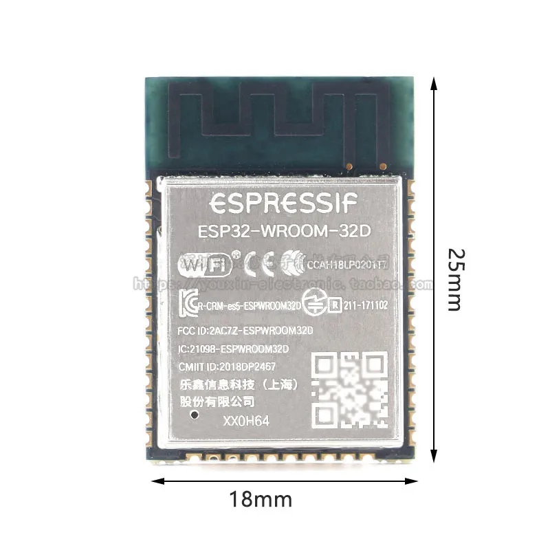 ESP32-WROOM-32D 4MB 8MB 16MB Flash Memory Wi-Fi+BT+BLE ESP32 WiFi Bluetooth Wireless Module IoT MCU
ESP32-WROOM-32D 4MB 8MB 16MB Flash Memory Wi-Fi+BT+BLE ESP32 WiFi Bluetooth Wireless Module IoT MCU
