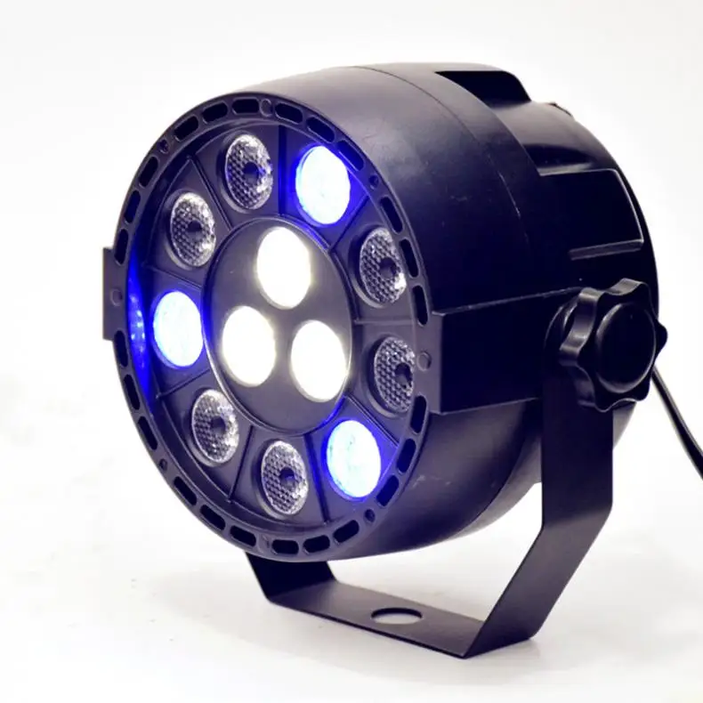 Сценический светодиодный светильник 12x3W плоский Par RGBW DMX512 Диско лампа KTV бар