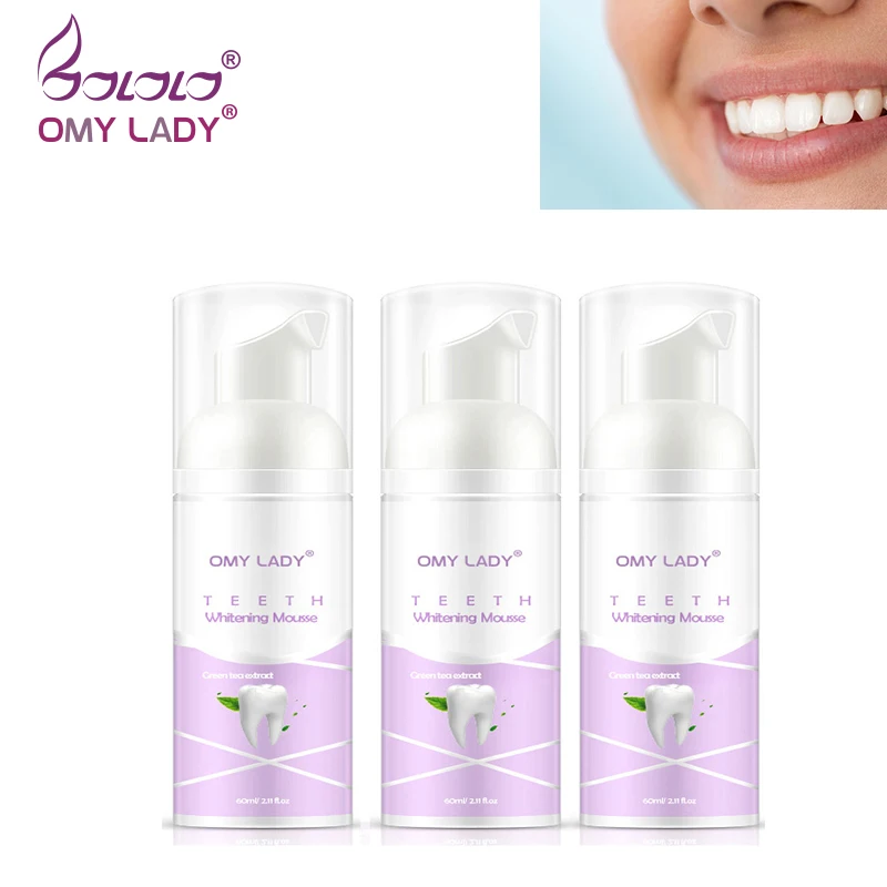 3PCS OMYLADY Fresh Shining Green Tea Extract Tooth-Cleaning Mousse Toothpaste Teeth Whitening Oral Hygiene Removes Plaque Stains
3PCS OMYLADY Fresh Shining Green Tea Extract Tooth-Cleaning Mousse Toothpaste Teeth Whitening Oral Hygiene Removes Plaque Stains