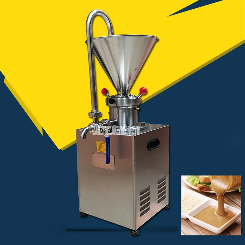 JMC-60 Vertical Stainless Steel Colloid Mill Grinding Machine Commercial Electric Colloid Grinder 110V/220V 1.5KW 2800r/min 4.1L
JMC-60 Vertical Stainless Steel Colloid Mill Grinding Machine Commercial Electric Colloid Grinder 110V/220V 1.5KW 2800r/min 4.1L