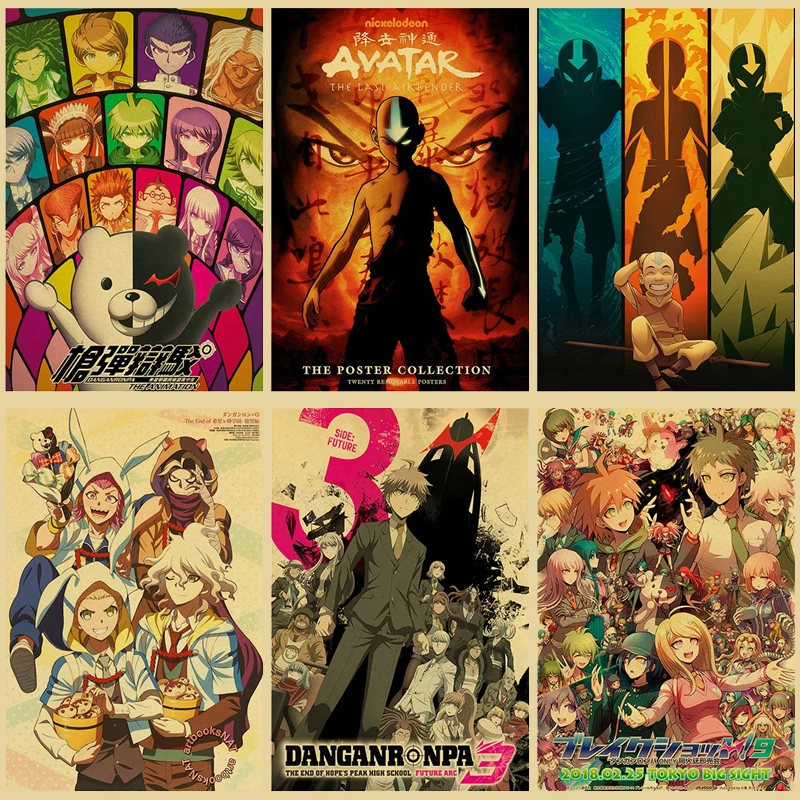 Ретро-постер Danganronpa, аниме-фигурка, эстетические картины, украшение для дома, спальни, комнаты, декор на стену, художественные постеры Манга
Ретро-постер Danganronpa, аниме-фигурка, эстетические картины, украшение для дома, спальни, комнаты, декор на стену, художественные постеры Манга