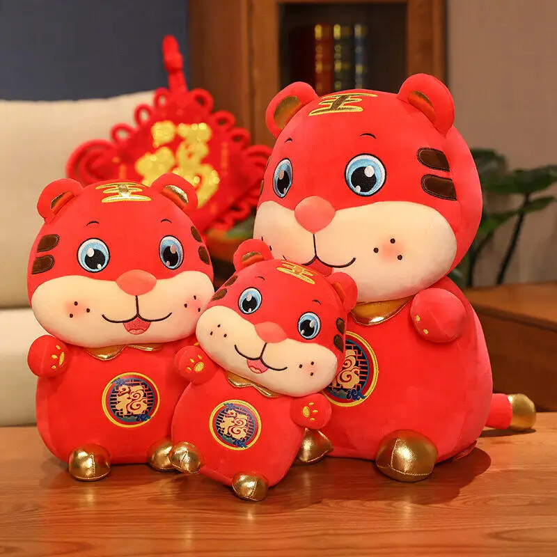 Ragdoll pendant tiger doll mascot zodiac plush toy Chinese style tiger new year gift
Ragdoll pendant tiger doll mascot zodiac plush toy Chinese style tiger new year gift