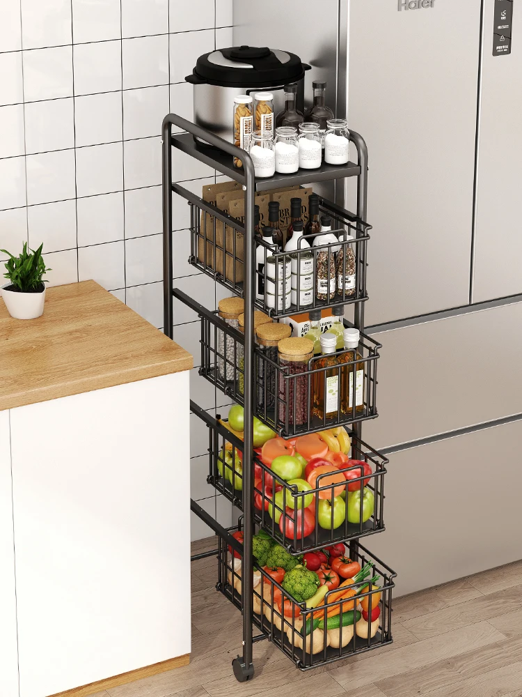 Pull-out Kitchen Vegetable Rack Floor Vegetable Basket Household Vegetable Storage Shelf Multi-Function
Pull-out Kitchen Vegetable Rack Floor Vegetable Basket Household Vegetable Storage Shelf Multi-Function