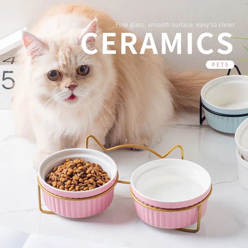 Pet Bowl Ceramic Dog Feeding Bowl Pet Feeder Supplies tilt Cat Food Water Container Storage Drinker Accessories Animal Supplies
Pet Bowl Ceramic Dog Feeding Bowl Pet Feeder Supplies tilt Cat Food Water Container Storage Drinker Accessories Animal Supplies