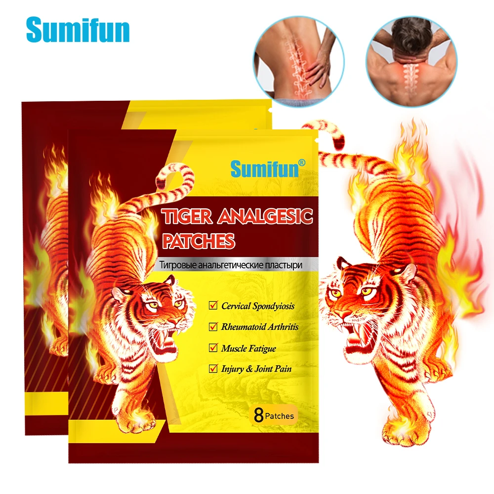 

8Pcs Sumifun Tiger Balm Pain Relief Patch Relief Health Care Lumbar Shoulder Rheumatism Bone Ache Spine Herbal Medical Plaster