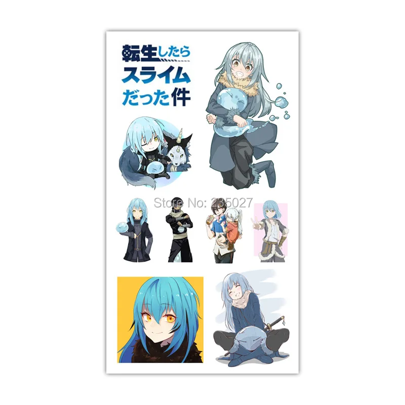 30 sheets/lot That Time I Got Reincarnated as a Slime Tattoo Stickers Children Tattoos Paper For Kids Body Arm Anime Sticker
30 sheets/lot That Time I Got Reincarnated as a Slime Tattoo Stickers Children Tattoos Paper For Kids Body Arm Anime Sticker