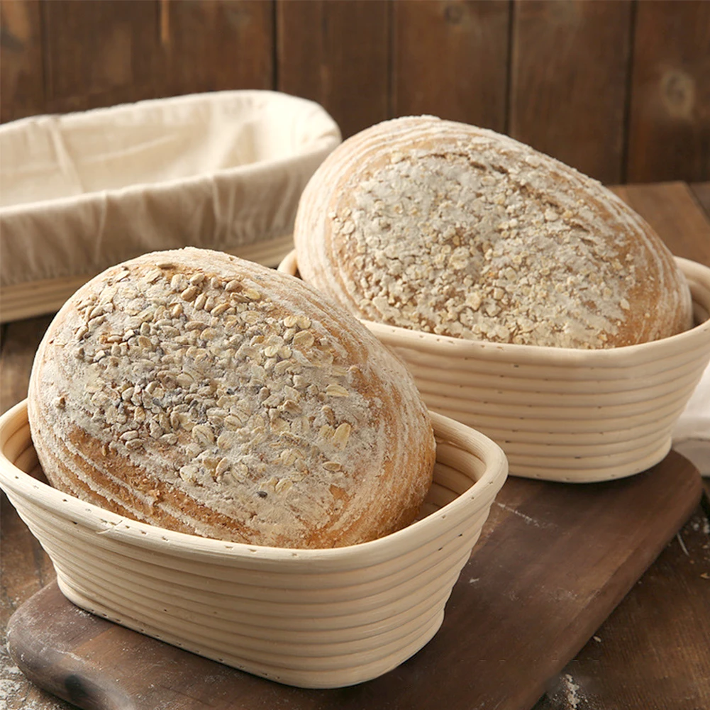 1 rattan oval bread fermentation basket, rattan basket and liner combination, bread proofing basket, food storage basket
1 rattan oval bread fermentation basket, rattan basket and liner combination, bread proofing basket, food storage basket