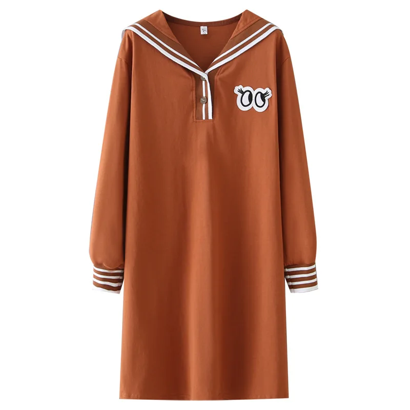 Spring/Autumn Women Dress Plus Size 2021 Fashion Casual Clothes Loose Long Sleeve One-Piece Splice Sailor Collar Dresses XL/5XL
Spring/Autumn Women Dress Plus Size 2021 Fashion Casual Clothes Loose Long Sleeve One-Piece Splice Sailor Collar Dresses XL/5XL