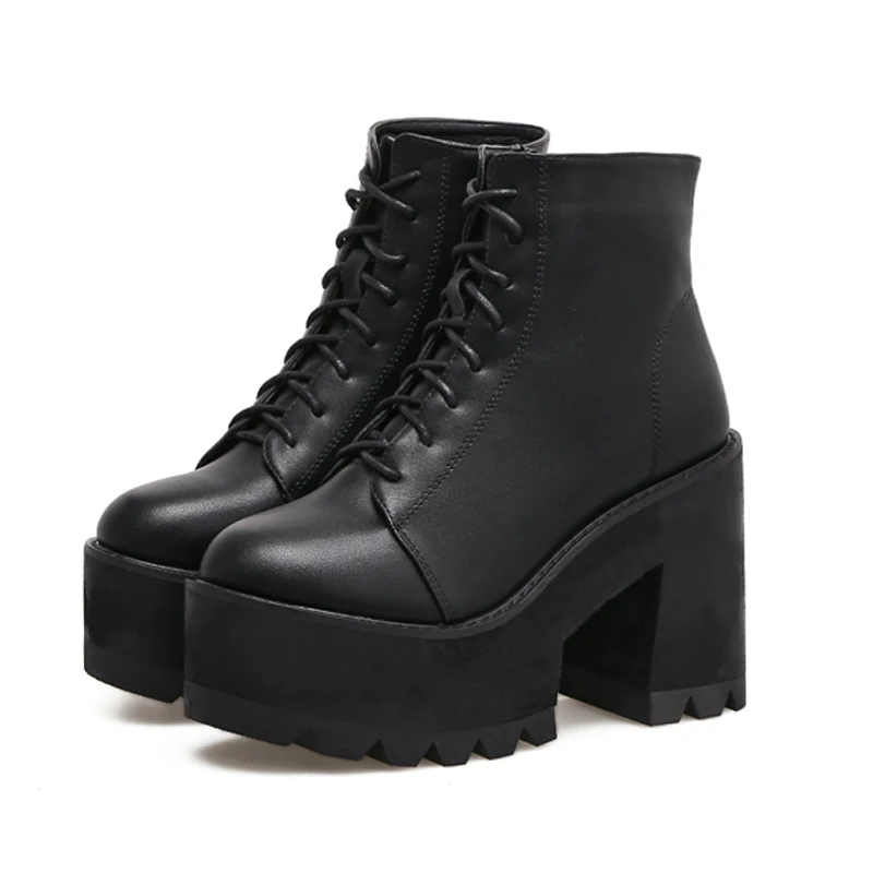 gothic shoes Fashion Thick Heel Ankle Boots Women High Heels Spring Winter Woman Shoes black high boots platform shoes YMA62-1
gothic shoes Fashion Thick Heel Ankle Boots Women High Heels Spring Winter Woman Shoes black high boots platform shoes YMA62-1