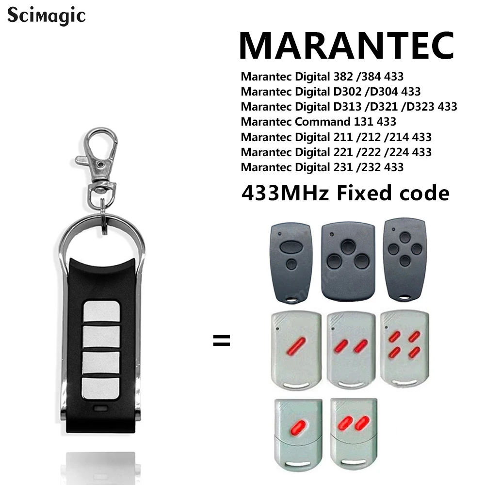 Пульт дистанционного управления Marantec Digital 433 D302 302 304 Comfort 313 220 250 252 92 МГц |
