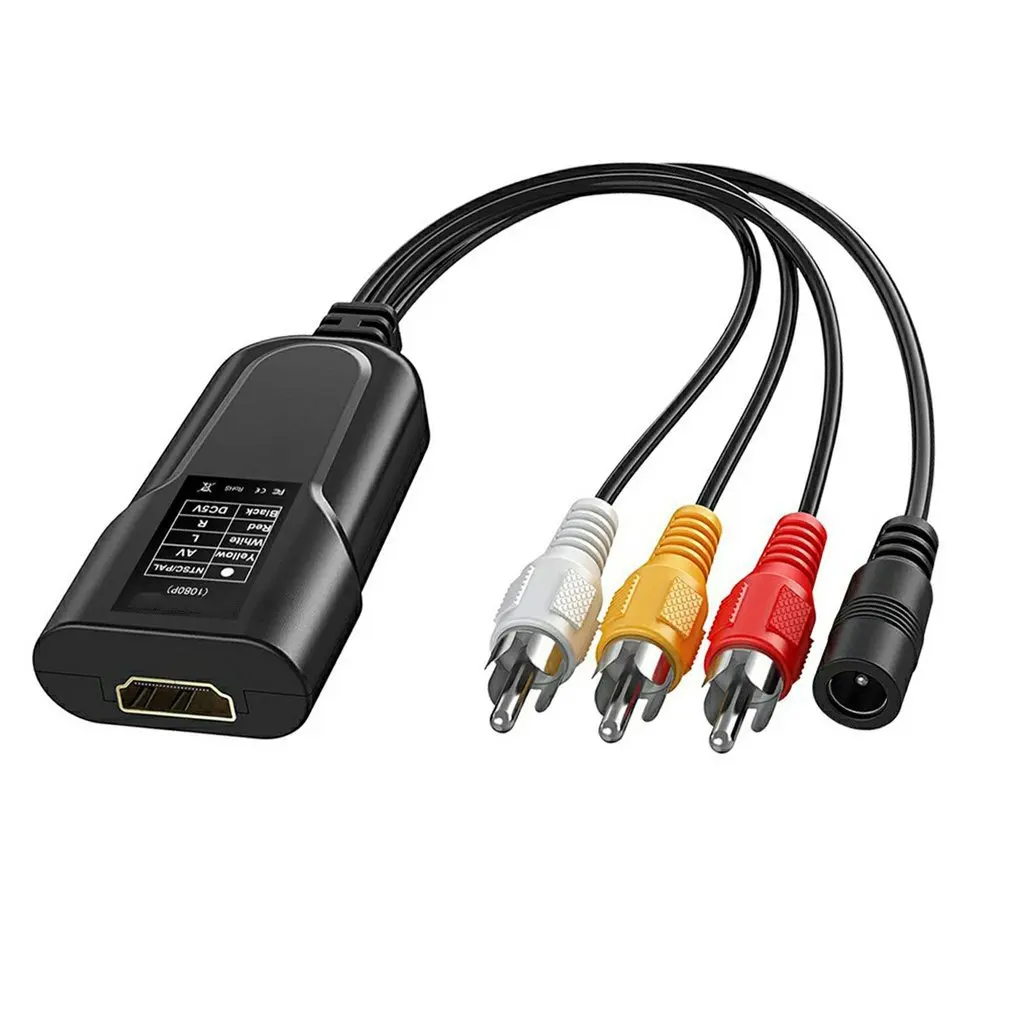 HDMI-compatible to RCAComposite AV Video Audio Converter Adapter Support NTSC PAL for XBOX PS3 PS4 TV STB VHS VCR Camera DVD
HDMI-compatible to RCAComposite AV Video Audio Converter Adapter Support NTSC PAL for XBOX PS3 PS4 TV STB VHS VCR Camera DVD