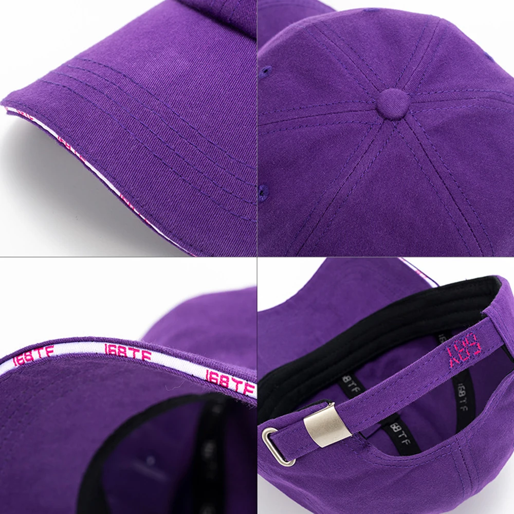 FS Green Purple Baseball Caps Curved Dome Cotton Twill Outdoor Sport Sun Visor Hat For Men Women Streetwear Hip Hop Snapback Cap |