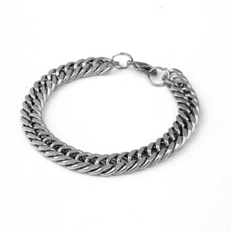 European And American Net Red Same Domineering Personality Stainless Steel Accessories Men's Titanium Bracelet
European And American Net Red Same Domineering Personality Stainless Steel Accessories Men's Titanium Bracelet