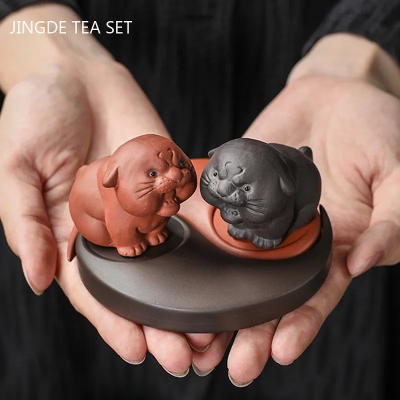 1PCS Creativity Handmade Purple Clay Tea Pet Chinese Zodiac Tiger Statue Ornaments Boutique Tea Decoration Accessories Crafts
1PCS Creativity Handmade Purple Clay Tea Pet Chinese Zodiac Tiger Statue Ornaments Boutique Tea Decoration Accessories Crafts