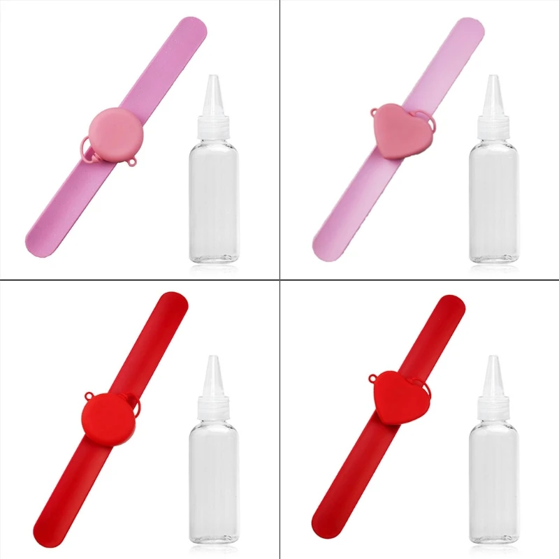 Hand Sanitizer Dispenser Portable Silicone Slap Bracelet Refillable Wristband
Hand Sanitizer Dispenser Portable Silicone Slap Bracelet Refillable Wristband