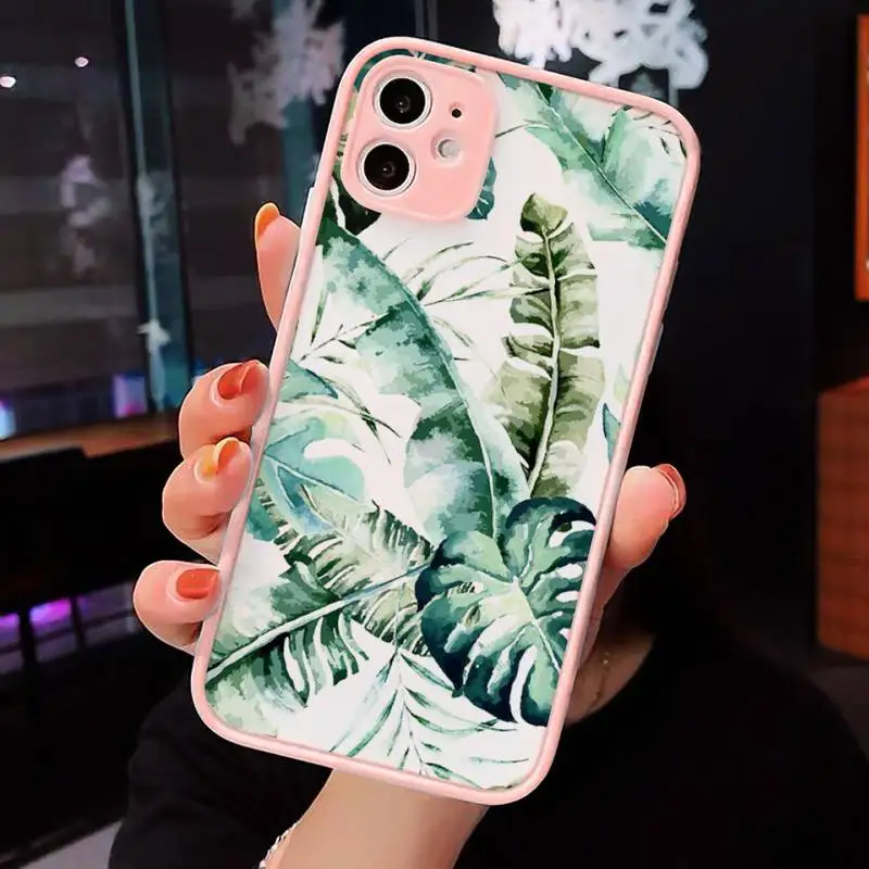 Banana leaf flower art Phone Case Matte Transparent for iPhone 7 8 11 12 s mini pro X XS XR MAX Plus cover funda
Banana leaf flower art Phone Case Matte Transparent for iPhone 7 8 11 12 s mini pro X XS XR MAX Plus cover funda