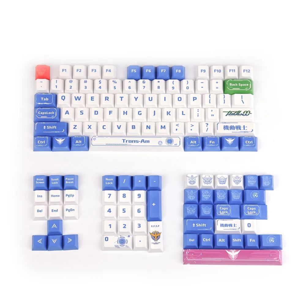 Колпачки для клавиш PBT Cherry Profile с 5 лицами сублимационные колпачки механической