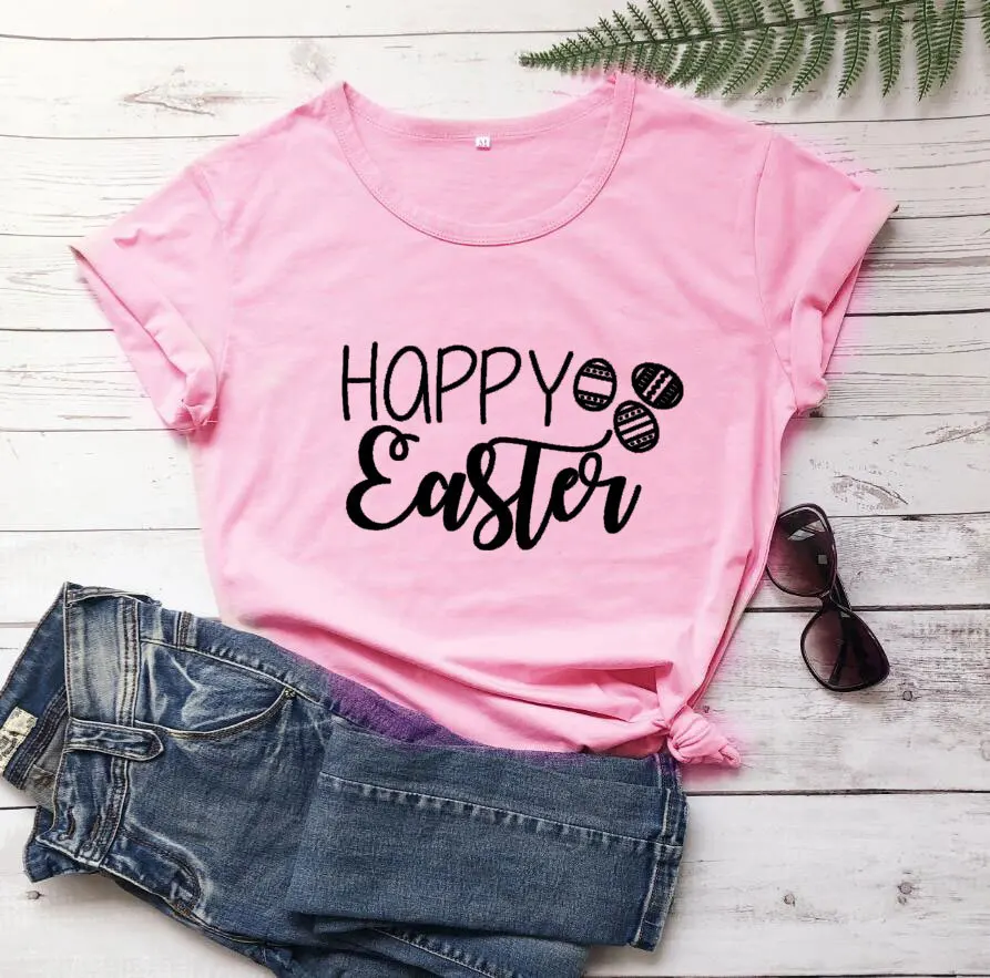 100% Cotton Women T Shirt Happy Easter Printed Tshirt Ladies Short Sleeve Tee Shirt Women Female Tops Clothes Camisetas Mujer 
100% Cotton Women T Shirt Happy Easter Printed Tshirt Ladies Short Sleeve Tee Shirt Women Female Tops Clothes Camisetas Mujer