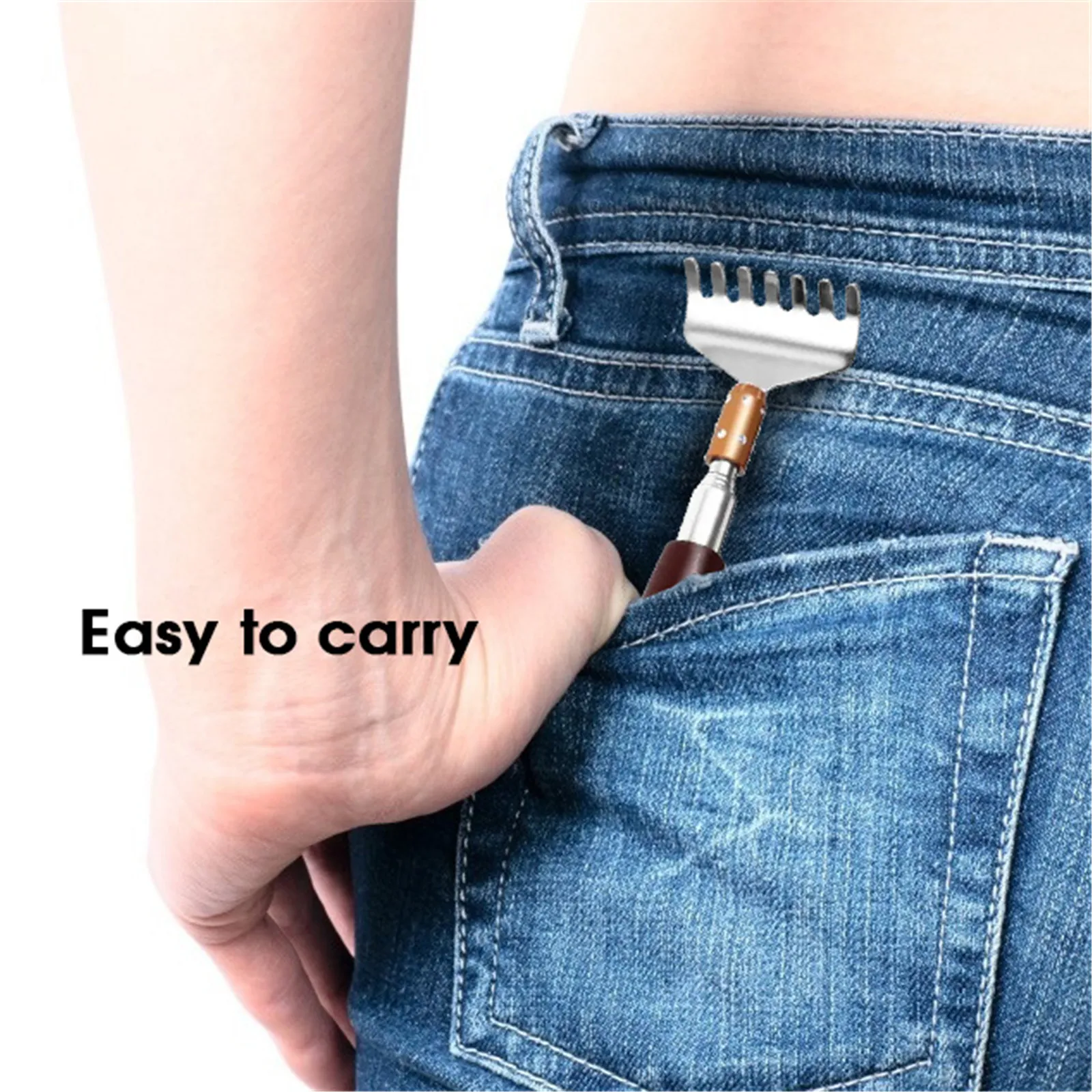 1PC Retractable Itch Relief Back Scratcher Stainless Steel Back Massager With Long Handle Handheld Telescopic Back Scratcher
1PC Retractable Itch Relief Back Scratcher Stainless Steel Back Massager With Long Handle Handheld Telescopic Back Scratcher