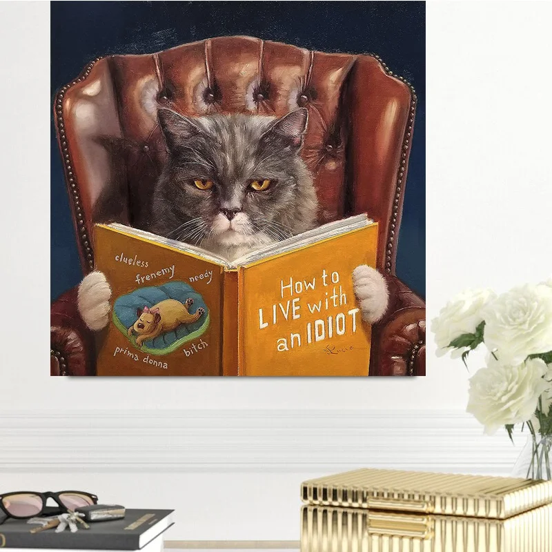 Nordic Home Decor Cartoon Cat Is Reading Posters And Prints Wall Art Funny Canvas Painting Nursery Wall Pictures Kids Room Decor
Nordic Home Decor Cartoon Cat Is Reading Posters And Prints Wall Art Funny Canvas Painting Nursery Wall Pictures Kids Room Decor