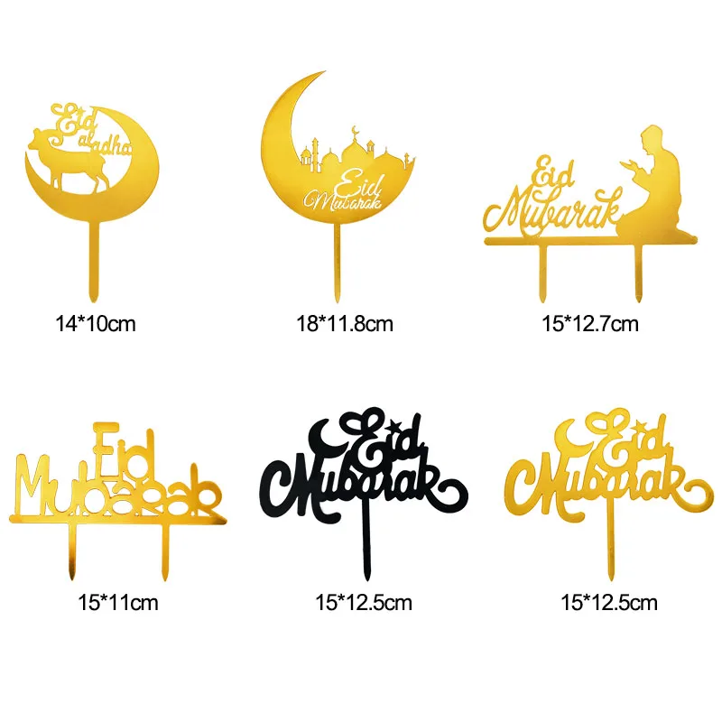 1pc Eid Mubarak Gold Cake Topper Acrylic Moon Dessert Baking Decor Ramadan Kareem Muslim Cupcake Decoration Baby Shower
1pc Eid Mubarak Gold Cake Topper Acrylic Moon Dessert Baking Decor Ramadan Kareem Muslim Cupcake Decoration Baby Shower