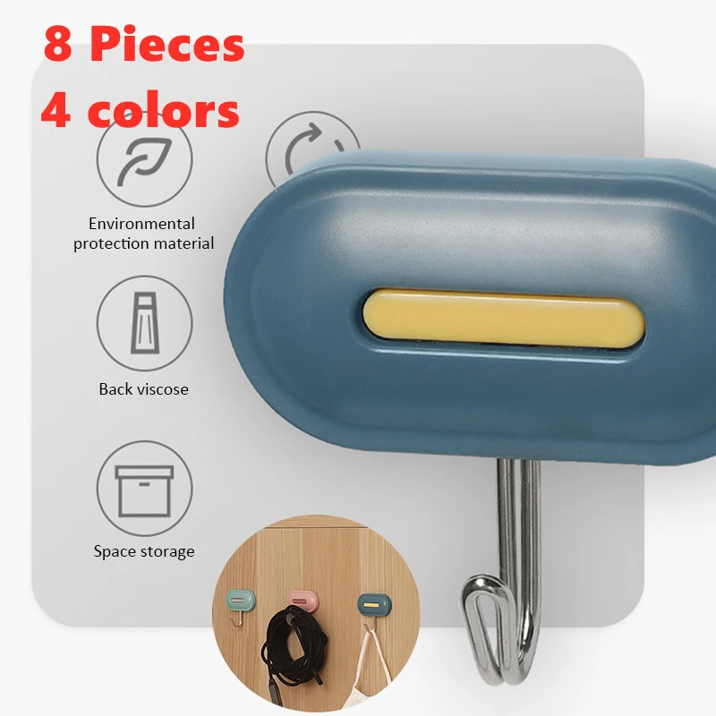 Wall Hooks Self Adhesive Hooks Seamless Hanging Hook For Kitchen Bathroom Office Heavy Load Rack Key Holder Kitchen Organizer
Wall Hooks Self Adhesive Hooks Seamless Hanging Hook For Kitchen Bathroom Office Heavy Load Rack Key Holder Kitchen Organizer
