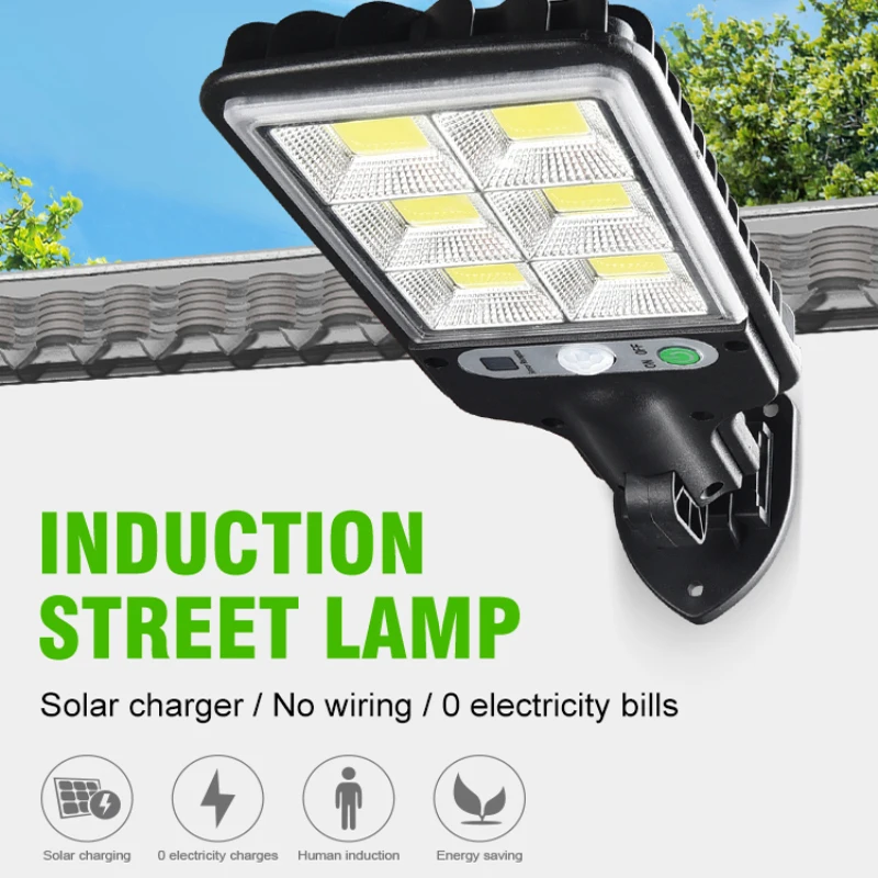 160 COB Solar Led Street Lights Outdoor Security Light Wall Lamp IPX5 Waterproof PIR Motion Sensor Smart Remote Control Lamp
160 COB Solar Led Street Lights Outdoor Security Light Wall Lamp IPX5 Waterproof PIR Motion Sensor Smart Remote Control Lamp