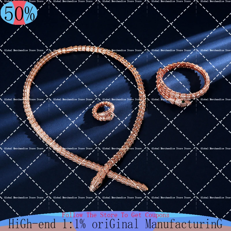 Luxury Jewelry, A Very Energetic Snake Necklace Set With Elegant Temperament, Suitable For Women To Wear On Various Occasions
Luxury Jewelry, A Very Energetic Snake Necklace Set With Elegant Temperament, Suitable For Women To Wear On Various Occasions