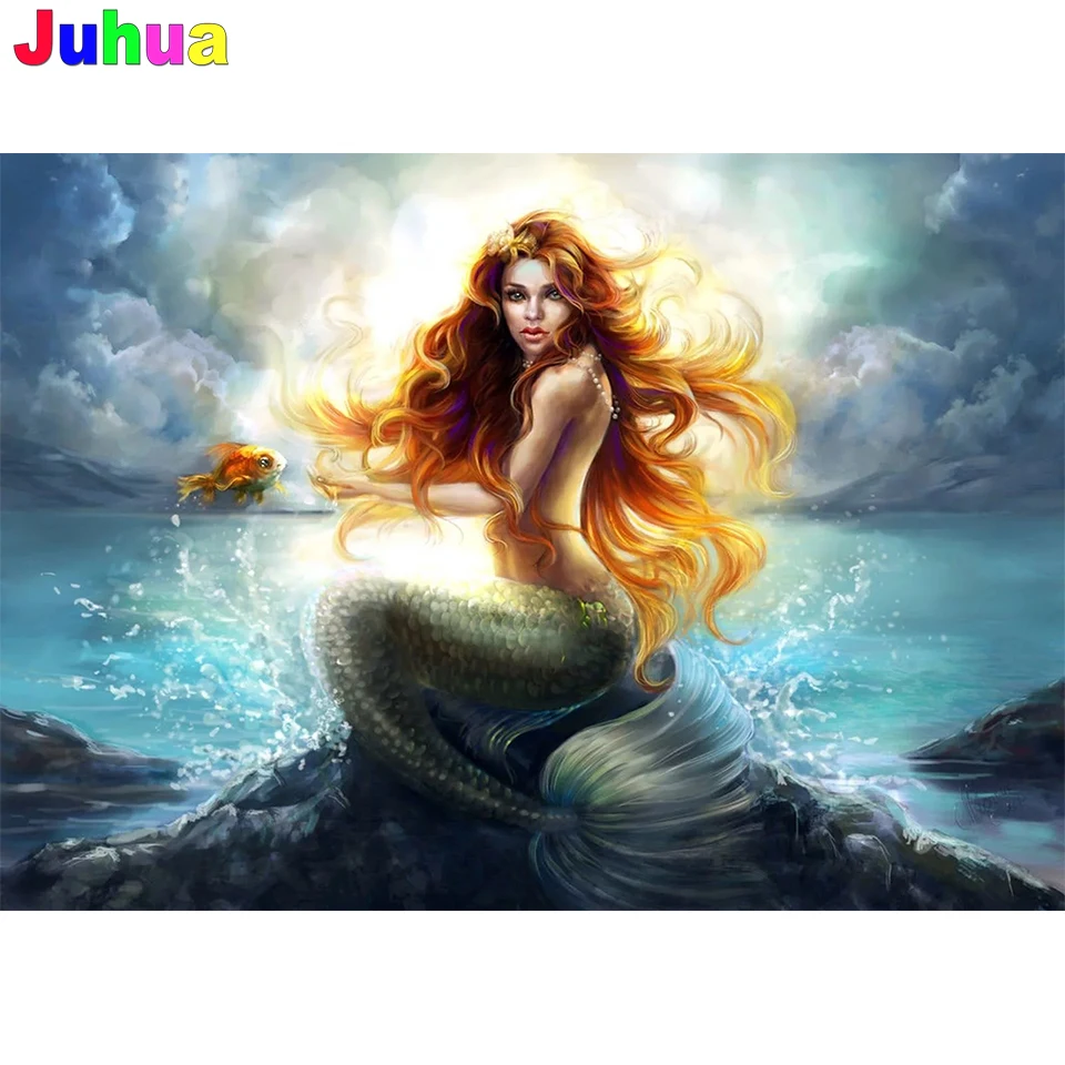 Fantasy mermaid Seascape DIY 5D Diamond Painting Stitch Full drill anime fairy diamond Embroidery Mosaic art wall Decor 
Fantasy mermaid Seascape DIY 5D Diamond Painting Stitch Full drill anime fairy diamond Embroidery Mosaic art wall Decor