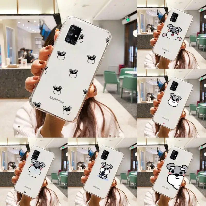 Cartoon schnauzer dog Phone Case Transparent For Samsung A51 A50 A71 A70 A81 M60S Note S21 S 20 10 9 8 11 E Plus Ultra
Cartoon schnauzer dog Phone Case Transparent For Samsung A51 A50 A71 A70 A81 M60S Note S21 S 20 10 9 8 11 E Plus Ultra