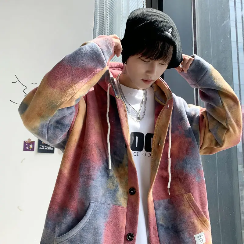 KEMOY Tie-dyed Korean Style Men Hoodies 2021 Autumn Fashion Men's Hooded Outerwear New Colorful Male Sweatshirts Clothing
KEMOY Tie-dyed Korean Style Men Hoodies 2021 Autumn Fashion Men's Hooded Outerwear New Colorful Male Sweatshirts Clothing