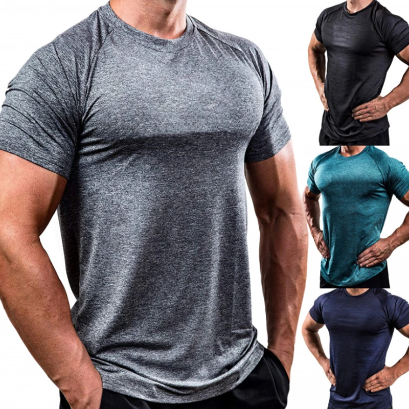 Solid Color Fitness Clothes Men's Breathable Training High Elastic Short Sleeve Tshirt Sports Male Soft Clothes Tops Tee
Solid Color Fitness Clothes Men's Breathable Training High Elastic Short Sleeve Tshirt Sports Male Soft Clothes Tops Tee