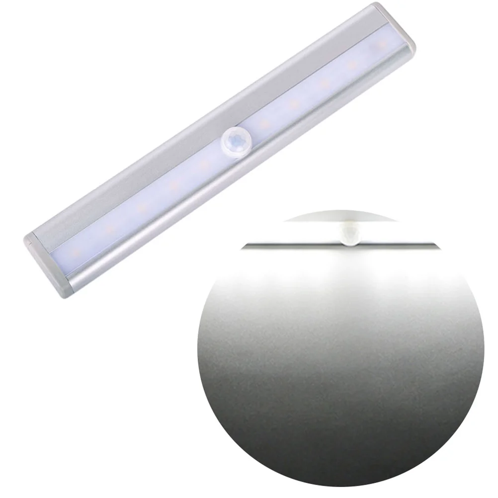 2PCS Warm White Wireless 10-LED Nightlights Motion LED Night Lights Magnetic Strip Stick-on Closet Sensing Lamps (Silver)
2PCS Warm White Wireless 10-LED Nightlights Motion LED Night Lights Magnetic Strip Stick-on Closet Sensing Lamps (Silver)