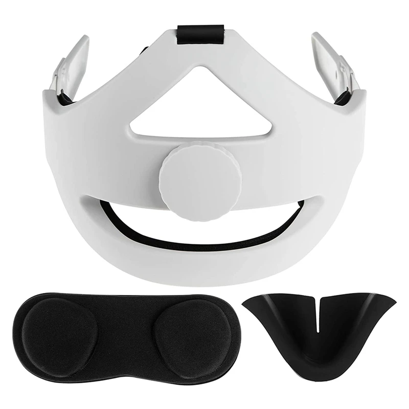 Adjustable Headband Head Strap for Oculus Quest 2, with Head Cushion and Lens Cover, Comfortable Blackout Nose Pad
Adjustable Headband Head Strap for Oculus Quest 2, with Head Cushion and Lens Cover, Comfortable Blackout Nose Pad