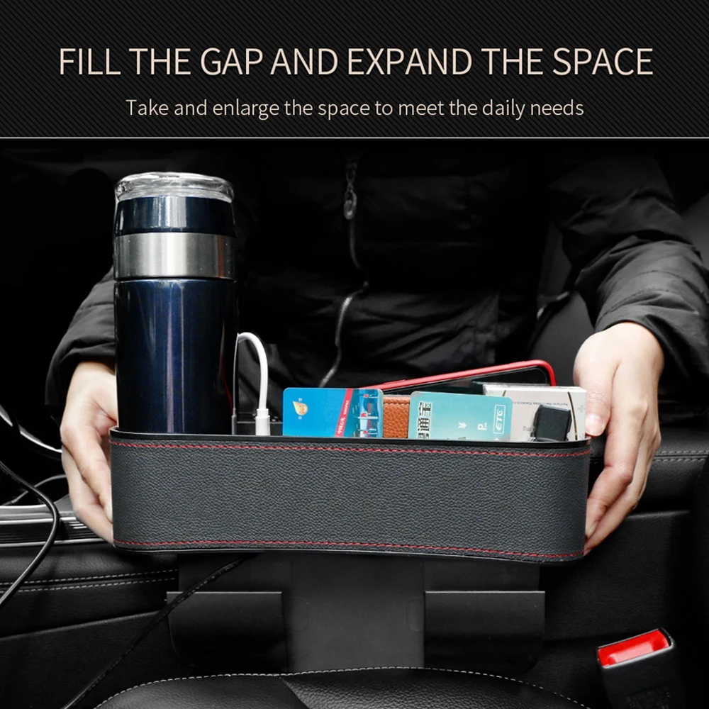 Car Organizer Seat Gap Box Leather Car Seat Gap Organizer dual USB Car Storage Pocket Auto Crevice Storage Case car interior
Car Organizer Seat Gap Box Leather Car Seat Gap Organizer dual USB Car Storage Pocket Auto Crevice Storage Case car interior