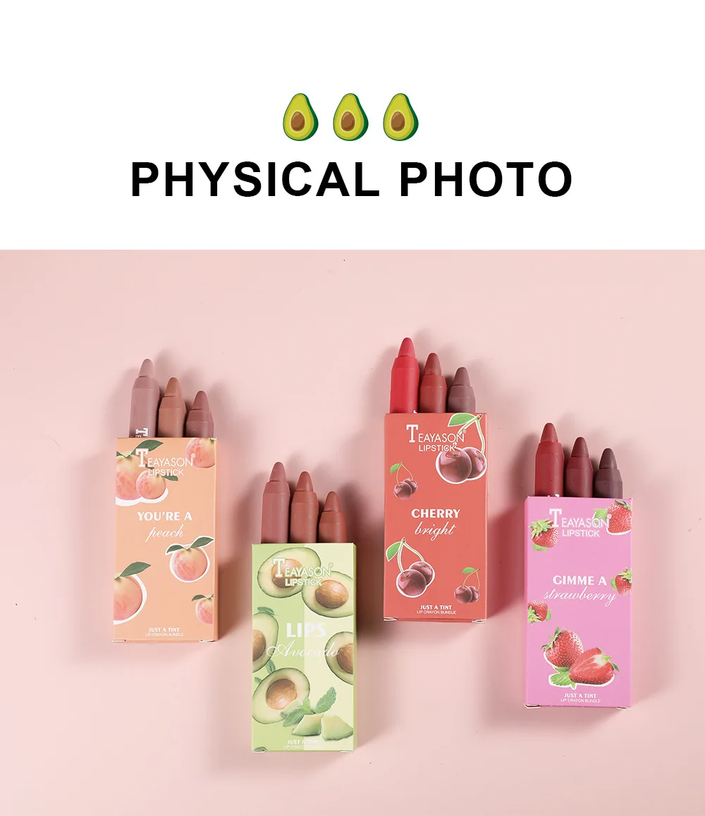 3PCS Lipstick D-Proofing Water Sexy Velvet Lip Cosmetics Makeup Smooth Bath Water-Proofing Lasting Lipstick Frosting Make-up
3PCS Lipstick D-Proofing Water Sexy Velvet Lip Cosmetics Makeup Smooth Bath Water-Proofing Lasting Lipstick Frosting Make-up