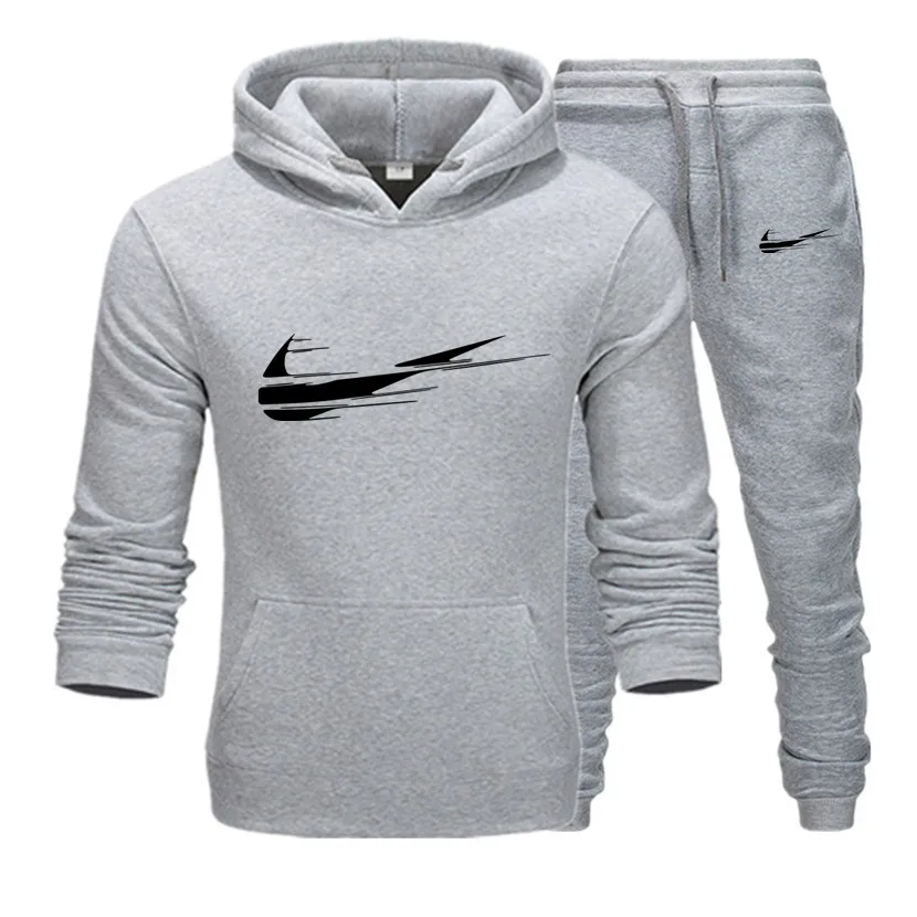 New 2 Pieces Sets Tracksuit Fashion Printing Men Hooded Sweatshirt+Pants Pullover Hoodie Sportwear Suit Casual Sports Clothes 
New 2 Pieces Sets Tracksuit Fashion Printing Men Hooded Sweatshirt+Pants Pullover Hoodie Sportwear Suit Casual Sports Clothes
